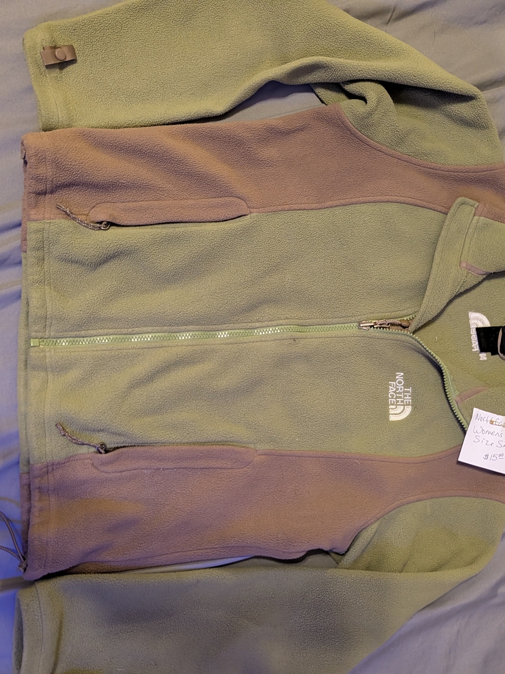 The North Face Two-Tone Green Fleece Jacket